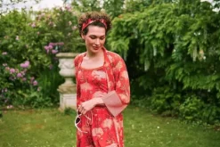 Discount Pip Studio Armelloses Top Flora Firenze Koralle Rot