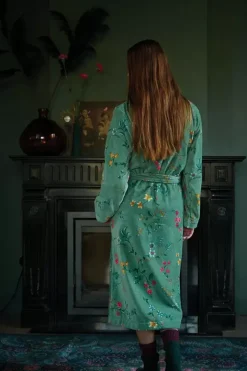 Hot Pip Studio Bademäntel Les Fleurs Grun