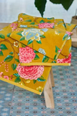 Discount Pip Studio Badetuch Set/3 Good Evening 55X100 Cm Gelb