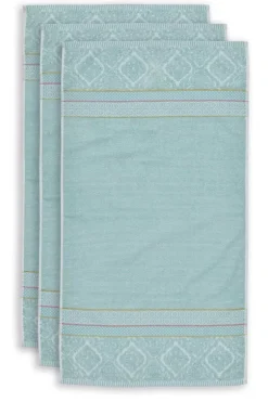 Pip Studio Badetuch Set/3 Soft Zellige 55X100 Cm Blau