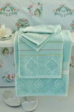 Pip Studio Badetuch Set/3 Soft Zellige 55X100 Cm Blau