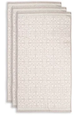 Outlet Pip Studio Badetuch Set/3 Tile De Pip 55X100 Cm Khaki