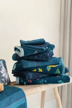 Sale Pip Studio Badetuch Set/3 Tile De Pip Dunkel 55X100 Cm Blau