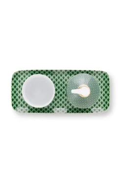 Hot Pip Studio Badezimmeraccessoires Set/3 Kyoto Festival Grun