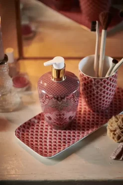 Hot Pip Studio Badezimmeraccessoires Set/3 Kyoto Festival Dunkel Rosa