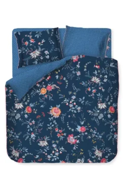 Outlet Pip Studio Bettbezug Flower Festival Dunkel Blau