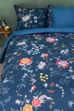Outlet Pip Studio Bettbezug Flower Festival Dunkel Blau