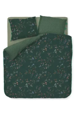Best Pip Studio Bettbezug Kawai Flower Dunkel Grun