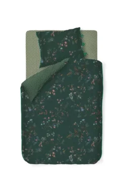 Best Pip Studio Bettbezug Kawai Flower Dunkel Grun