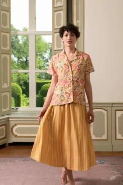 Sale Pip Studio Bluse Kurze Armeln Kyoto Festival Gelb