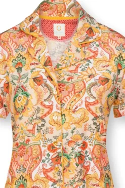 Sale Pip Studio Bluse Kurze Armeln Kyoto Festival Gelb