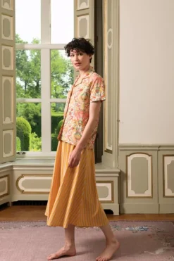 Sale Pip Studio Bluse Kurze Armeln Kyoto Festival Gelb