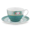 Best Pip Studio Blushing Birds Cappuccino Tasse & Untertasse Blau