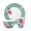 Online Pip Studio Blushing Birds Fruhstuck Set/3 Blau