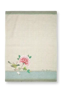 Hot Pip Studio Blushing Birds Geschirrhandtuch Khaki