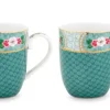 Online Pip Studio Blushing Birds Set/2 Tassen Klein Blau