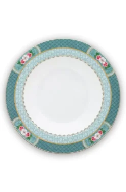 Pip Studio Blushing Birds Tiefer Teller 21,5 Cm Blau
