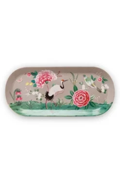 Sale Pip Studio Blushing Birds Tortenteller Rechteckig Khaki