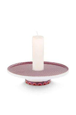 Hot Pip Studio Cross Stitch Kerze Schale 14Cm Rosa