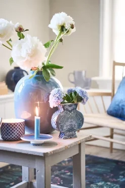 Clearance Pip Studio Cross Stitch Kerze Schale 14Cm Blau