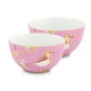 Hot Pip Studio Early Bird Set/2 Schalen 15 Cm Rosa