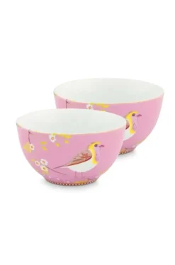 Hot Pip Studio Early Bird Set/2 Schalen 15 Cm Rosa