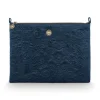 Hot Pip Studio Flaches Necessaire Gross Samt Quiltey Days Blau