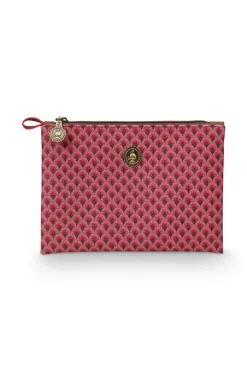 Clearance Pip Studio Flaches Necessaire Klein Kyoto Festival/Suki Dunkel Rosa