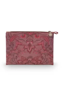 Clearance Pip Studio Flaches Necessaire Medium Kyoto Festival Dunkel Rosa