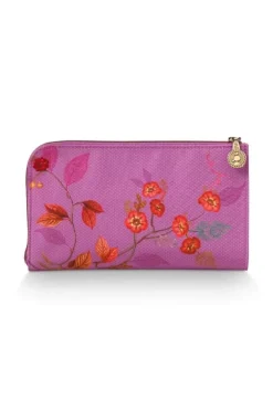 Pip Studio Flaches Necessaire Reisverschluss Kawai Flower Fuchsia