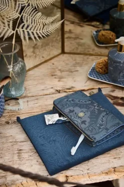 Pip Studio Flaches Necessaire Reisverschluss Kyoto Festival Blau