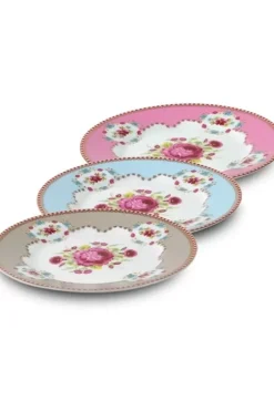 Clearance Pip Studio Floral Gebäckteller 17 Cm Khaki