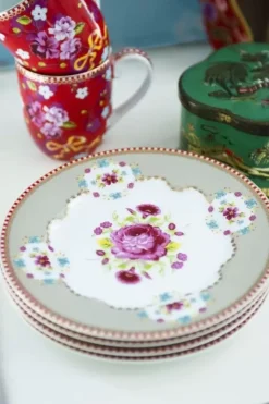 Clearance Pip Studio Floral Gebäckteller 17 Cm Khaki