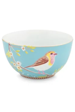 Clearance Pip Studio Floral Schale Early Bird 15 Cm Blau