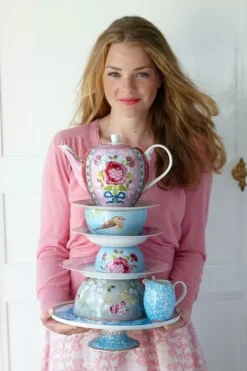 Outlet Pip Studio Floral Teekanne Rosa