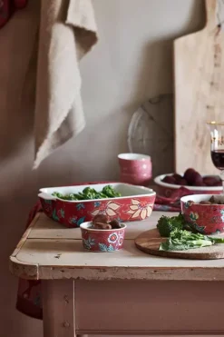 Online Pip Studio Flower Festival Auflaufform Dunkel Rosa