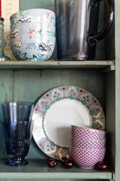 Clearance Pip Studio Flower Festival Frühstücksteller Hell 21 Cm Blau