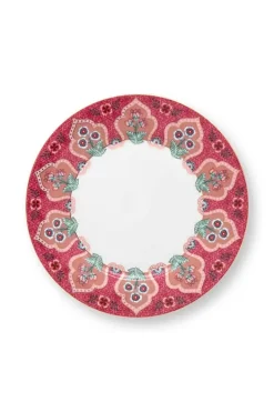 Pip Studio Flower Festival Frühstücksteller Dunkel 21 Cm Rosa
