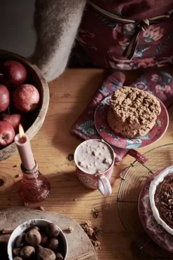 Pip Studio Flower Festival Frühstücksteller Dunkel 21 Cm Rosa