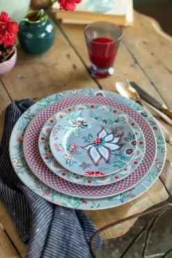 Discount Pip Studio Flower Festival Gebäckteller Hell 17 Cm Blau