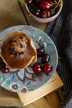 Discount Pip Studio Flower Festival Gebäckteller Hell 17 Cm Blau