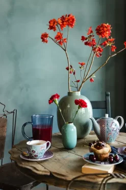 Discount Pip Studio Flower Festival Gebäckteller Hell 17 Cm Blau