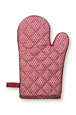Outlet Pip Studio Flower Festival Ofenhandschuh Dunkel Rosa