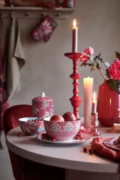 Clearance Pip Studio Flower Festival Schale Dunkel 15 Cm Rosa