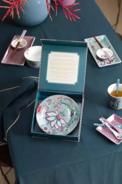 Sale Pip Studio Flower Festival Set/4 Gebäckteller Hell 17Cm Blau