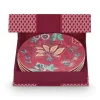 Outlet Pip Studio Flower Festival Set/4 Gebäckteller Dunkel 17Cm Rosa