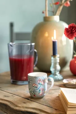 Hot Pip Studio Flower Festival Set/2 Tassen Klein Hell Blau