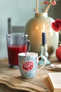 Online Pip Studio Flower Festival Set/2 Tassen Gross Hell Blau