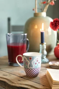 New Pip Studio Flower Festival Tasse Gross Deco Hell Blau