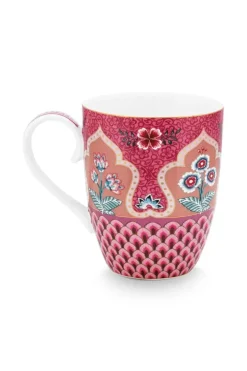 Best Pip Studio Flower Festival Tasse Gross Deco Dunkel Rosa